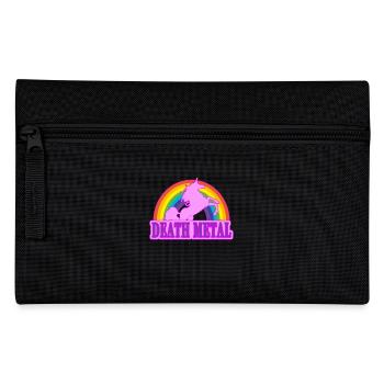 Unicorn Death Metal Rainbow cadeau - Trousse - noir - Devant