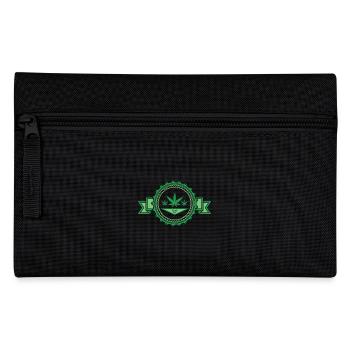 Marihuana Cannabis Gras Hanf Shirt Geschenk - Federtasche - Schwarz - Vorne