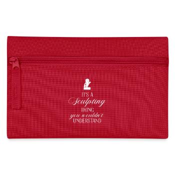 Sculptor - Sculpture - Stonemason - Gift - Pencil Case - red - Front