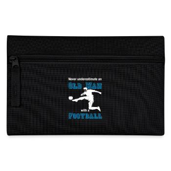 Alter Fußballspieler T-Shirt Fußball Abschied - Federtasche - Schwarz - Vorne