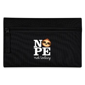 Nope - Note Today - Lazy Sloth - Pencil Case - black - Front