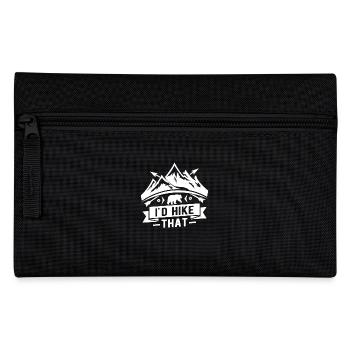 I'd hike that - mountain climber hiker bear - Federtasche - Schwarz - Vorne
