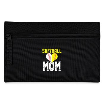 Softball mom love gift - Pencil Case - black - Front