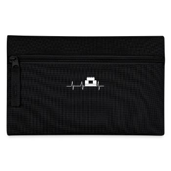 Building Blocks - Kids - Heartbeat - Gift - Pencil Case - black - Front