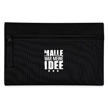 Malle war meine Idee - Federtasche - Schwarz - Vorne