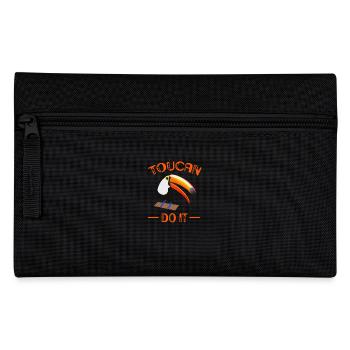 Beau toucan le faire cadeau de motivation chemise - Trousse - noir - Devant