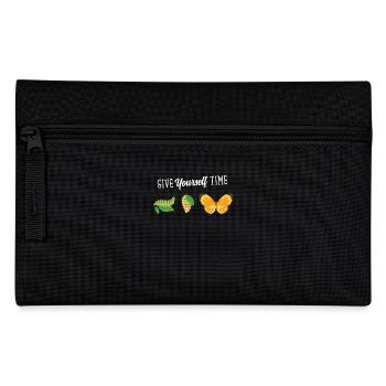 Give Yourself Time. Butterfly Design - Pencil Case - black - Front