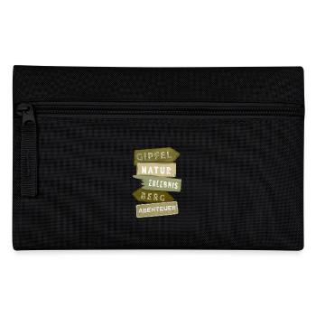 Outdoor Signpost Mountain Adventure Experience Gift - Pencil Case - black - Front