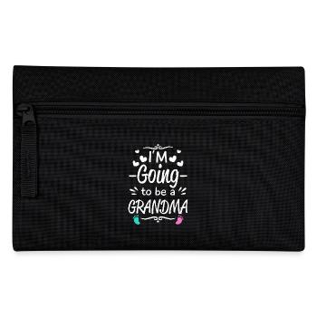 I'm going to be Grandma - baby birth announcement - Federtasche - Schwarz - Vorne