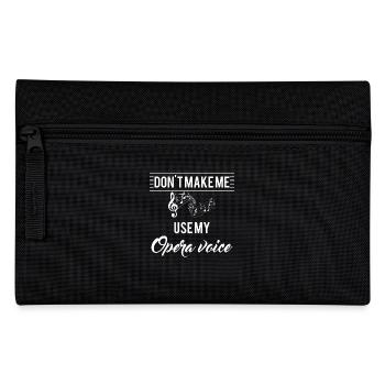 Music - Opera - Singing - Singer - Gift - Pencil Case - black - Front