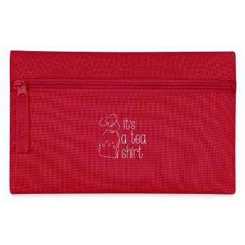 It's a Tea Shirt - fun drinking design - Federtasche - Rot - Vorne