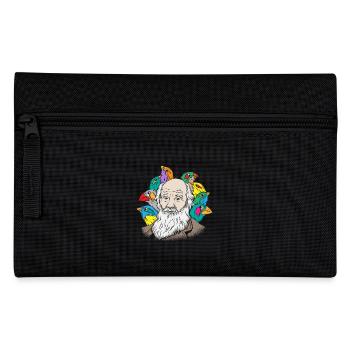 Charles Darwin Portrait Geschenk Evolution - Federtasche - Schwarz - Vorne