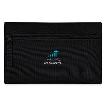 Jesus Tshirt Get Connected Gift Christian Cross - Pencil Case - black - Front