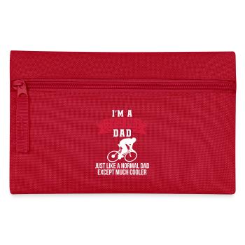Papa à vélo - Trousse - rouge - Devant