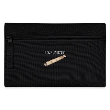 I love Jakkolo Sjoelbak shuffleboard - Pencil Case - black - Front