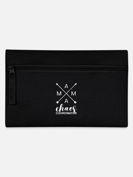 Funny Mother's Day Gift Mama Chaos Coordinator - Federtasche - Schwarz