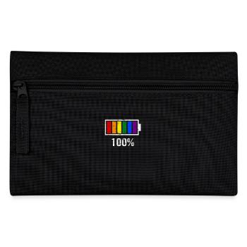 LGBT Pride Rainbow Color Charging Bar Gay Pride - Pencil Case - black - Front