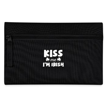 Embrasse-moi mignon je suis T-shirt irlandais - Trousse - noir - Devant
