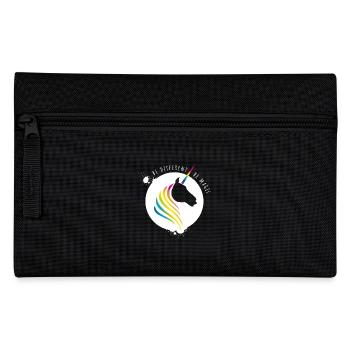 unicorn rainbow unicorn rainbow gay CSD cool LO - Pencil Case - black - Front