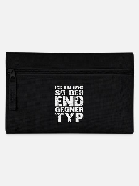 Ich bin mehr so der Endgegner Typ! - Geschenk - Federtasche - Schwarz