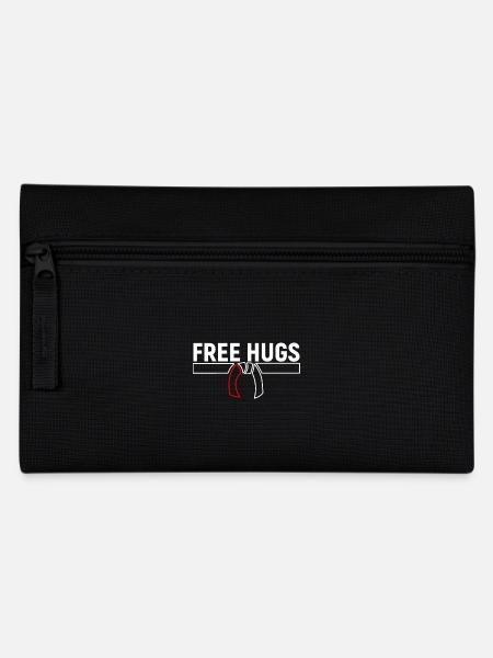 Free Hugs T-Shirt sport de combat BJJ Karate Jiu Jitsu - Trousse - noir