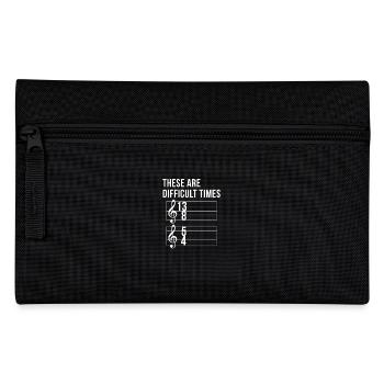 Funny Music Shirt Gift Musician Sheet Music Funny - Pencil Case - black - Front