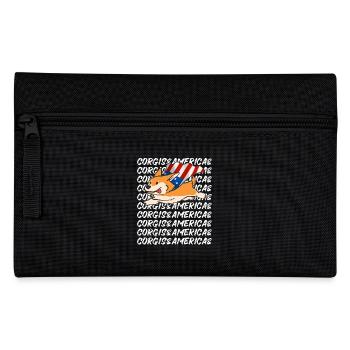 Super Corgi Volant Amérique Usa Amour des chiens - Trousse - noir - Devant