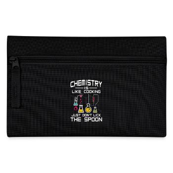 Chemistry like Cooking just don't lick the Spoon - Pencil Case - black - Front