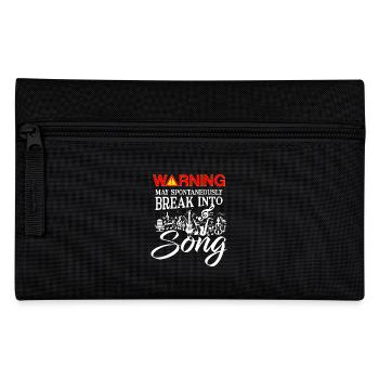 Warning may spontaneously break into Song - Trousse - noir - Devant
