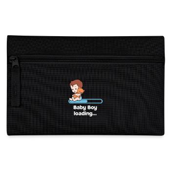 Bébé enceinte bébé ventre grossesse Parents - Trousse - noir - Devant