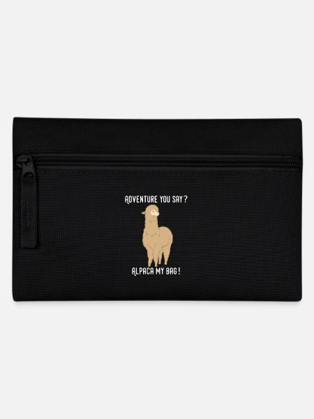 Alpaka Reise Cool Rucksack Alpaca My Bags Geschenk - Federtasche - Schwarz