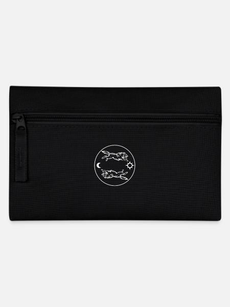 Wolf Hati und Skoll Sonne Mond Nordische Sagen - Federtasche - Schwarz