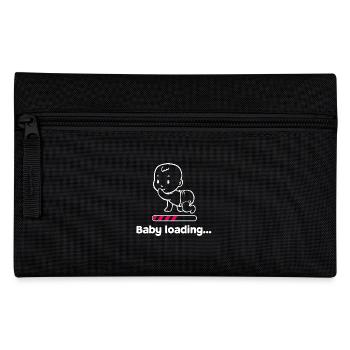 Bébé enceinte bébé ventre grossesse Parents - Trousse - noir - Devant