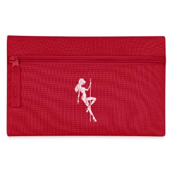 Poletänzerin Poledance Shirt Geschenk Lap Dance - Federtasche - Rot - Vorne