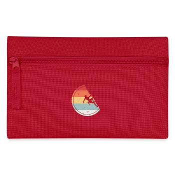 Klettern - Vintage Retro Bouldern Geschenk - Federtasche - Rot - Vorne