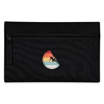 Escalade - Cadeau Vintage bloc rétro - Trousse - noir - Devant