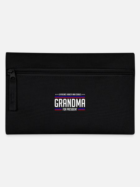 Grandma for president - Federtasche - Schwarz