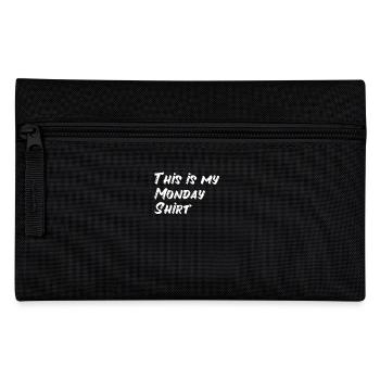 Monday Monday Weekly Start Demotivated Office Job - Pencil Case - black - Front