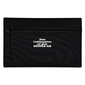 My favorite place is very thin ice - Pencil Case - black - Front