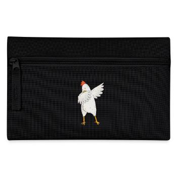 Dabbing Hahn Tier dab Bewegung Move Geschenk - Federtasche - Schwarz - Vorne