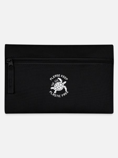 Umweltschützer T-Shirt Geschenk Schildkröten - Federtasche - Schwarz