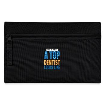 Dentiste Dentiste Dent Dentiste Occupation Cadeau - Trousse - noir - Devant