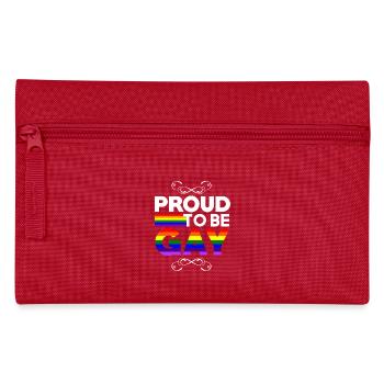 Proud to be gay - Federtasche - Rot - Vorne