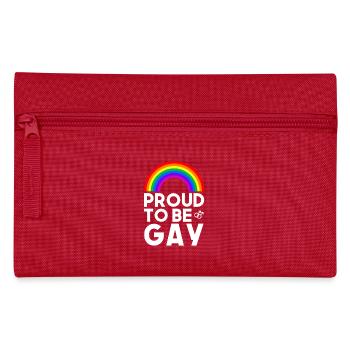 Proud to be gay - Federtasche - Rot - Vorne