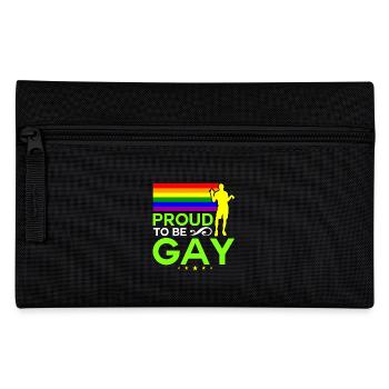 Proud to be Gay - Federtasche - Schwarz - Vorne