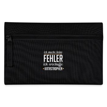 I do not make mistakes, I create disasters - Pencil Case - black - Front