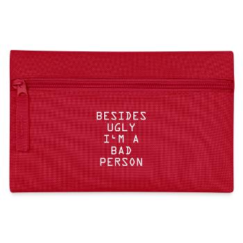 Ugly person gift bad person ugly - Pencil Case - red - Front