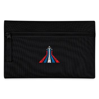 Merica Geschenk Amerika 4th July Flugzeug Pilot - Federtasche - Schwarz - Vorne