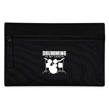 Gift drummer drummer drummer - Pencil Case - black - Front