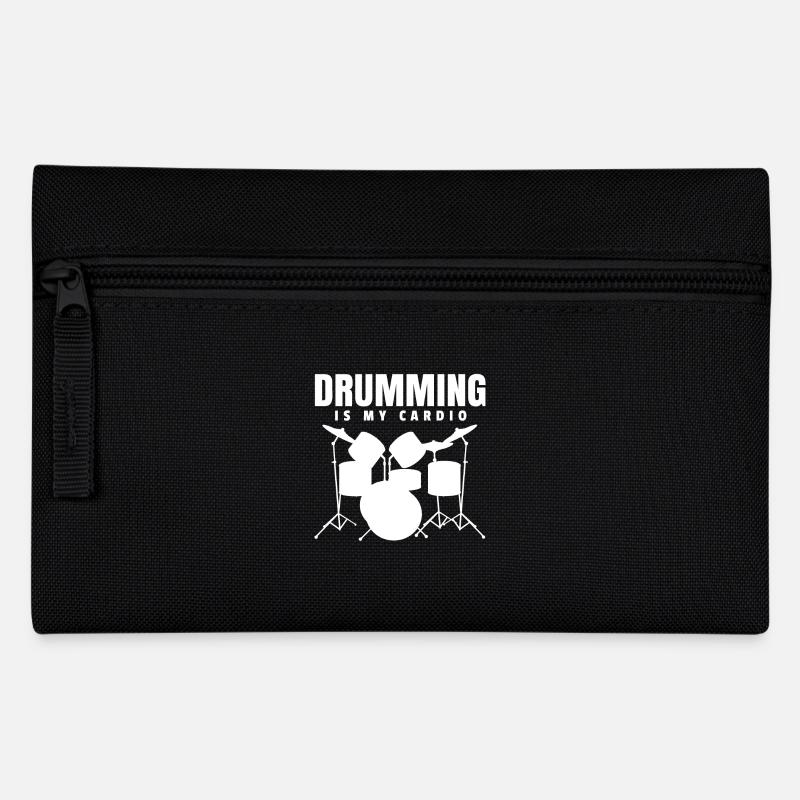 Gift drummer drummer drummer - Pencil Case - black